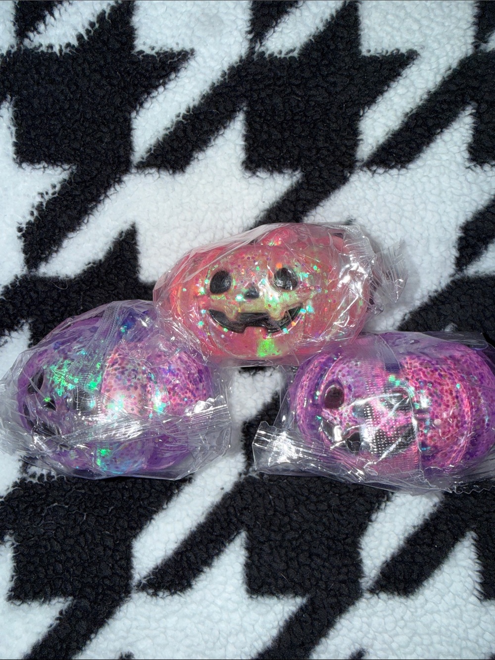 Glitter Pumpkin Squishies